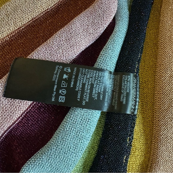 Zimmermann Multicolor Striped Skirt and Top set - Picture 8 of 9